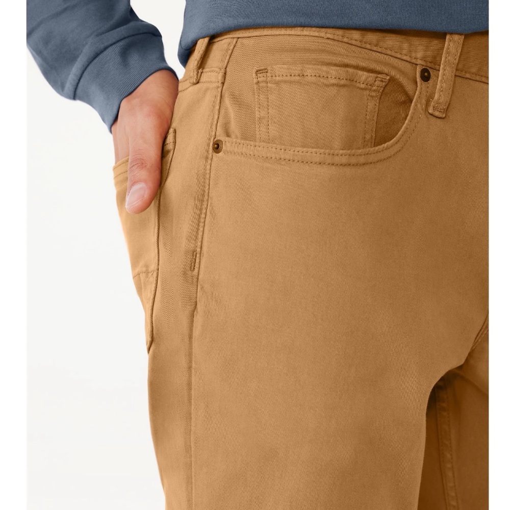 Free Assembly Men's Mid Rise Modern Straight Compact Twill Jeans - Picture 5 of 14